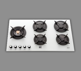 اجاق گاز صفحه‌ای شیشه سفید مات G227WB